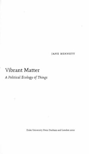 Vibrant matter